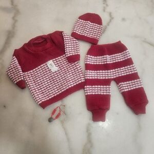 Red and White Kids Matching Set
